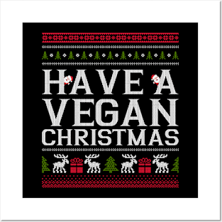 Have a Merry Vegan Christmas, Vegan Gifts 2023, 2024, Vegan Christmas Gifts Posters and Art